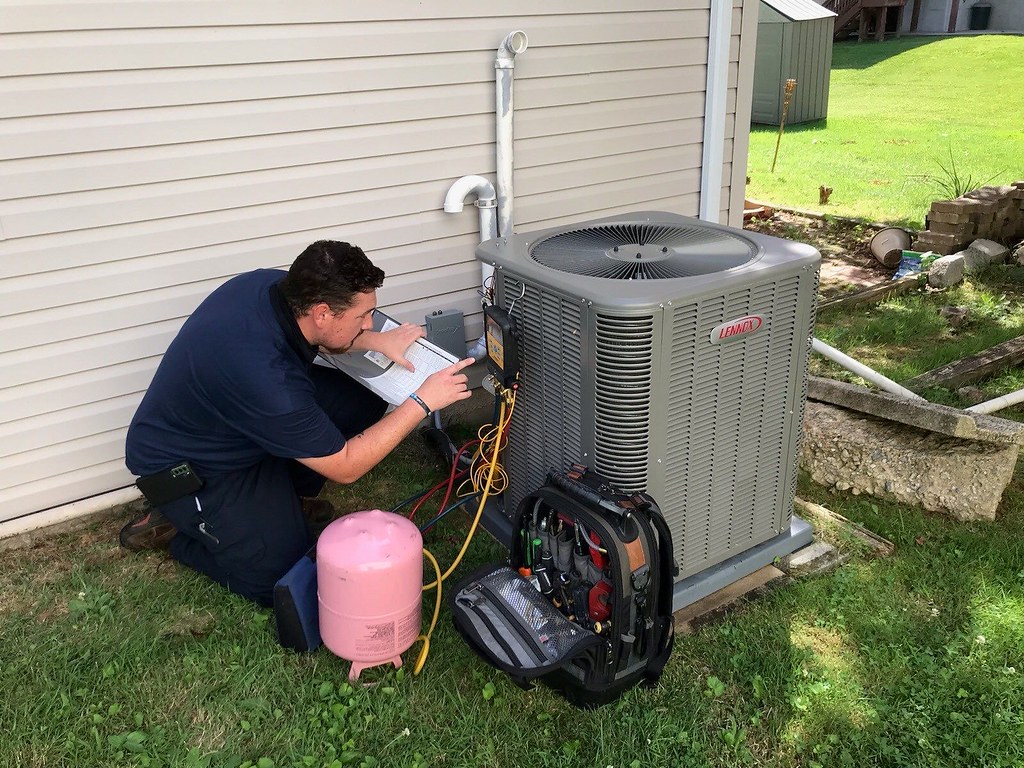 A contractor reviewing the scope of a documented repair before bidding